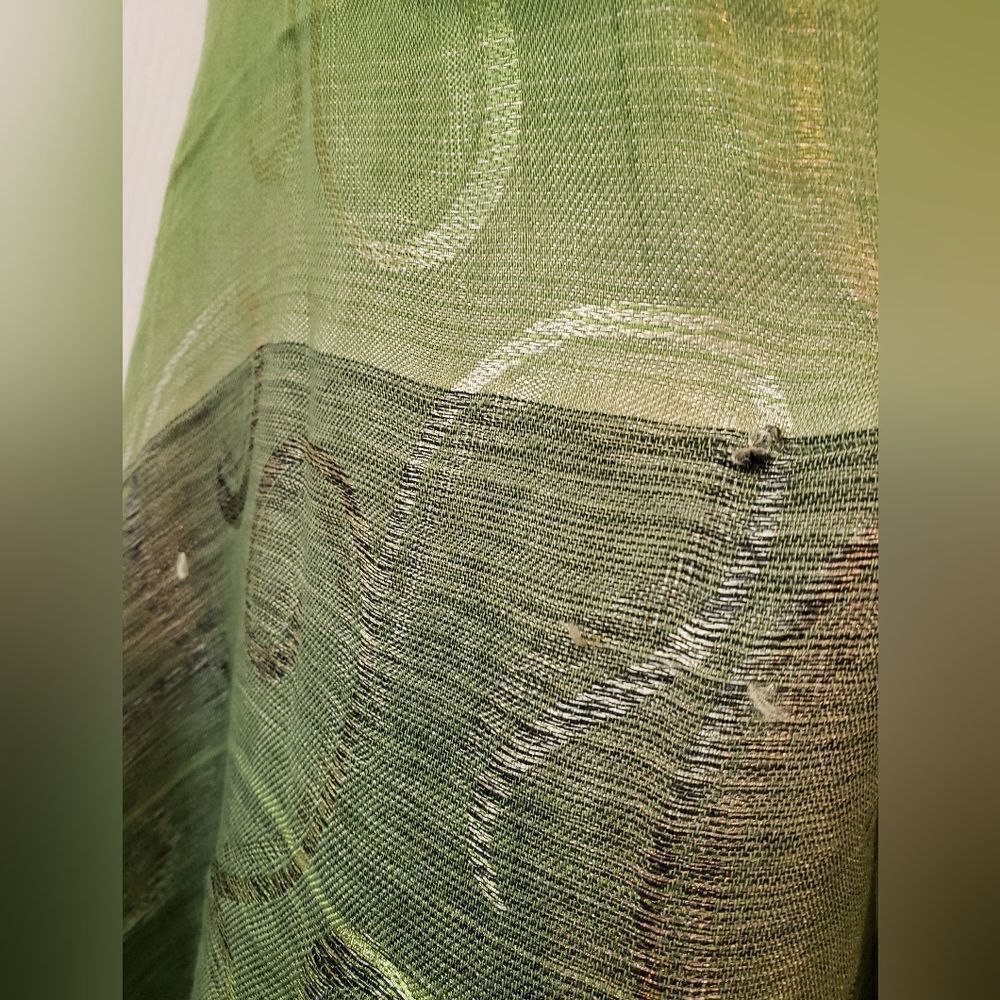 Green Patterned Shawl - Picture 4 of 4